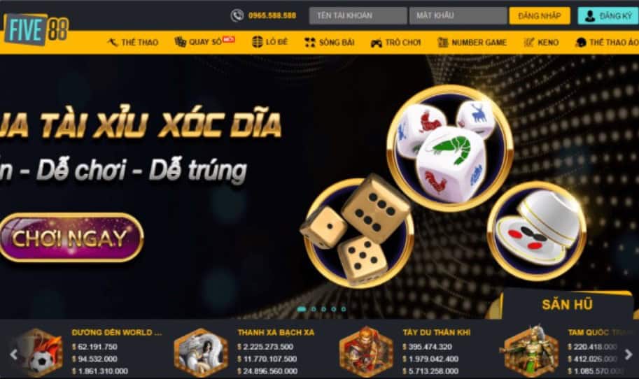 FIVE88 – kho game đa dạng, đầy đủ