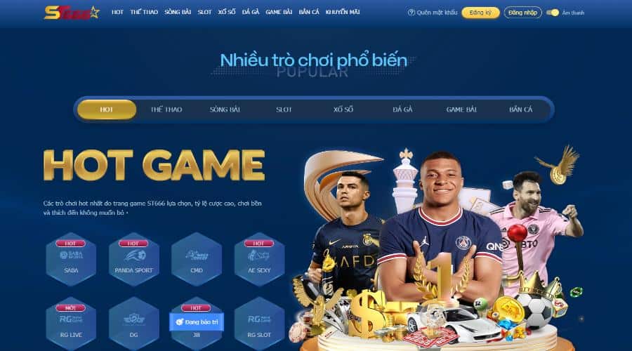 Các sản phẩm game nổi bật tại ST666