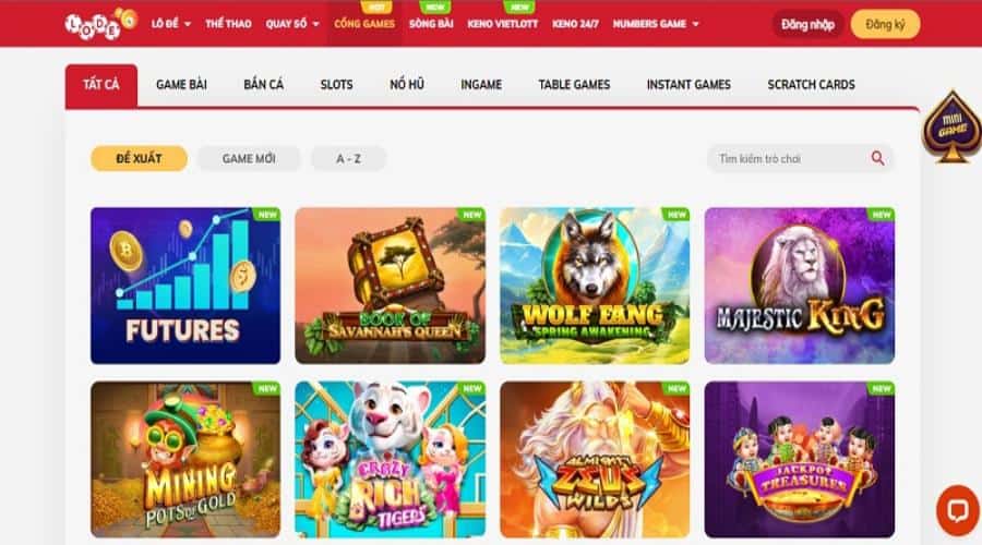 Tổng hợp các game hay có tại trang lô đề online Lode88